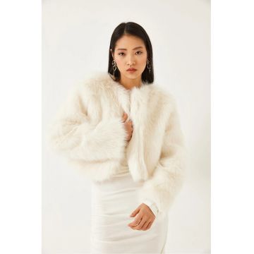 Jacheta dama -  Fleece - Fildes Natural