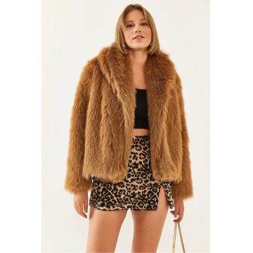 Palton dama - HiCCUP - Poliester/Elastan - Maro