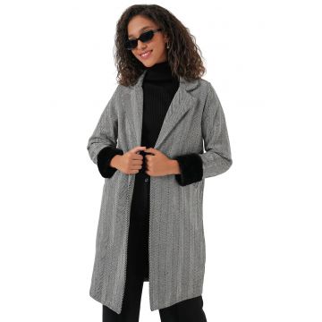 Palton - HiCCUP - Lana/Acril - Negru