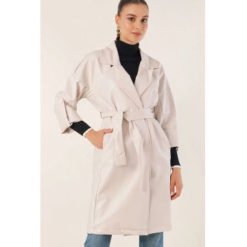 Trenci dama - HiCCUP - Ecru - Textil