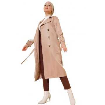 Trenci dama - HiCCUP - Maro melange - Poliester