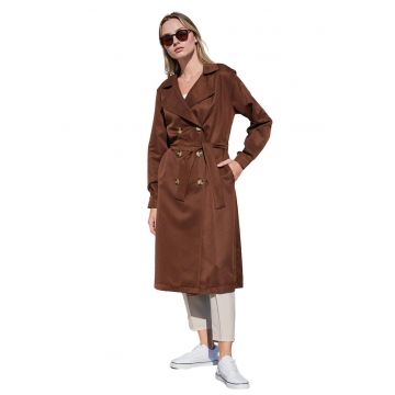 Trenci dama - HiCCUP - Poliester - Maro inchis