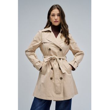 Trenci regular fit - Bej deschis