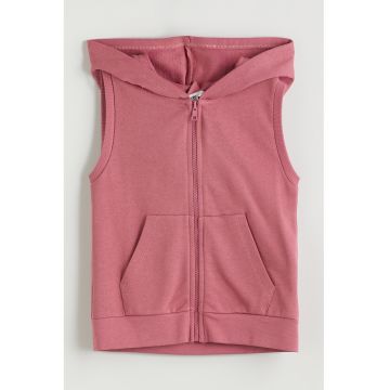 Vesta cu gluga si buzunare laterale