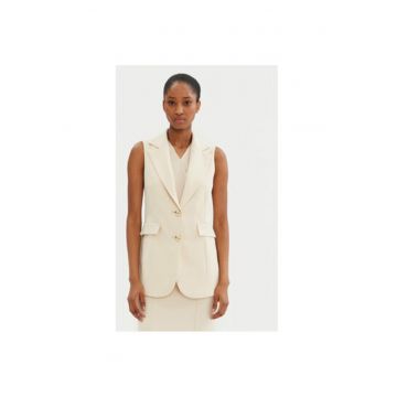 Vesta dama -  305266231 - Poliester - Bej - Bej