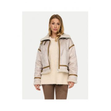 Cojoc dama -  304494123 - Poliester - Bej - Bej