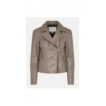 Geaca dama -  304928963 - Piele naturala - Gri