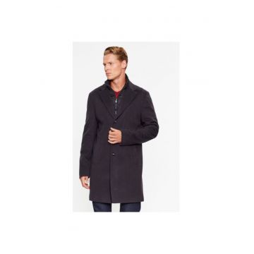 Palton barbati -  303389390 - Lana/Poliamida - Albastru