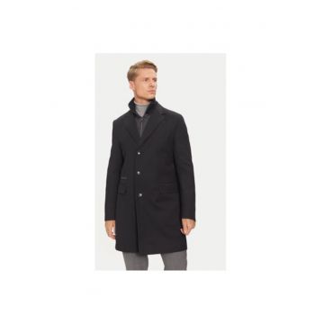 Palton barbati -  304237584 - Lana/Poliester - Albastru - Albastru