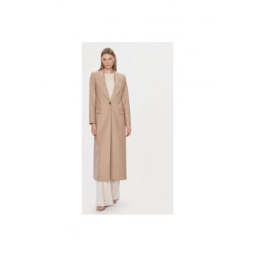 Palton dama -  303619626 - Poliester/Lana - Bej