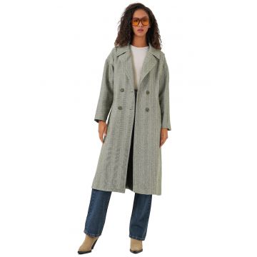 Palton dama - HiCCUP - Supradimensionat - Verde smarald - Lana/Acril