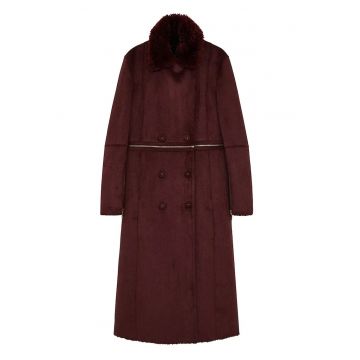 Palton lung cu închidere la două rânduri de nasturi