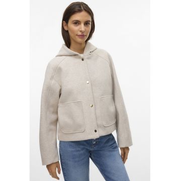 Palton scurt cu gluga