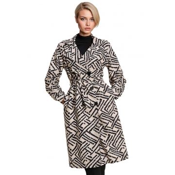 Trenci dama - HiCCUP - Alb - Poliester