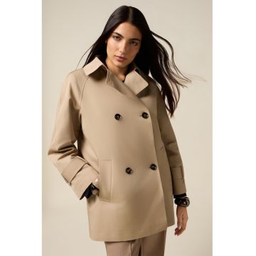 Trenci scurt cu doua randuri de nasturi