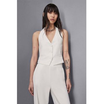 Vesta cu spatele gol - Alb