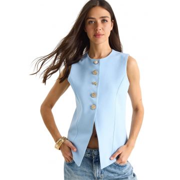 Vesta -  Textil - Albastru deschis