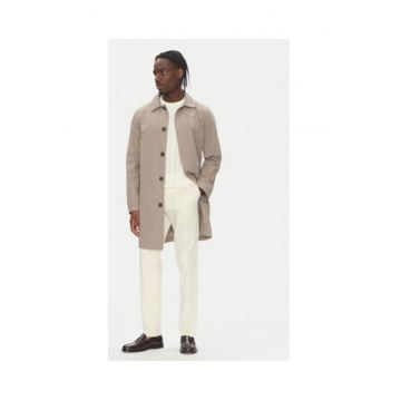 Palton barbati -  bej - 50% poliester reciclat - 50% poliester