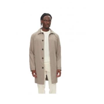 Palton barbati -  poliester - bej -