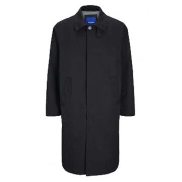 Palton de tranzitie Jack Jones - negru - poliester reciclat - pentru barbati -