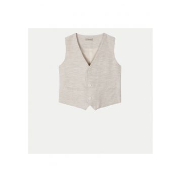 Vesta baieti  3369 - Bumbac - Bej