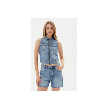 Vesta dama  112362590 - Bumbac - Albastru - Albastru