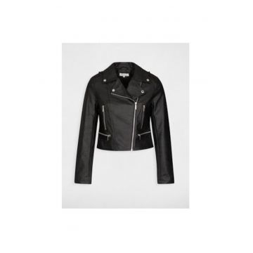 Geaca dama -  209530766 - Piele ecologica - Negru