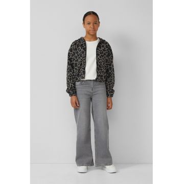 Jacheta cu animal print si fermoar
