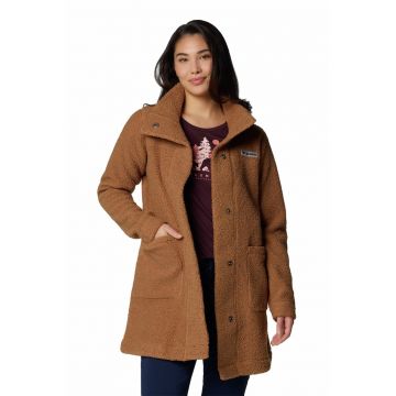 Jacheta cu blana shearling sintetica si buzunare aplicate Panorama