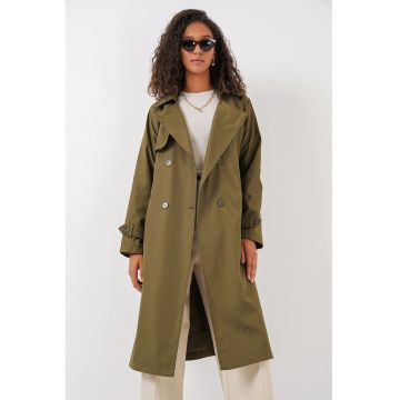 Palton dama HiCCUP trench captusit - Kaki