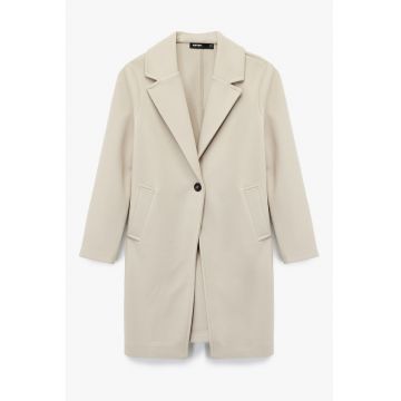 Palton midi cu un nasture