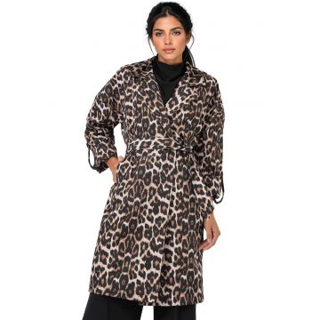 Trenci dama -  Textil - Maro scortisoara