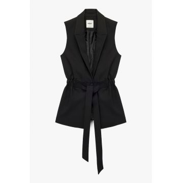 Vesta slim fit cu decolteu in V