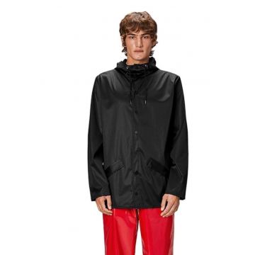 Geaca impermeabila unisex -  Poliester/Poliuretan - negru -