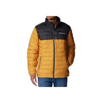 Geaca matlasata barbati -  Poliester - Rezistent la vant - Galben/Negru