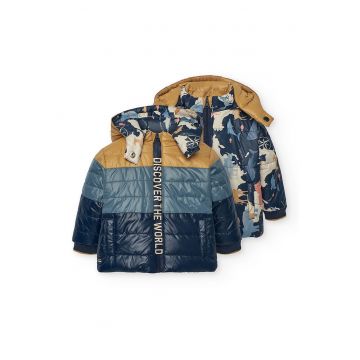 Geaca reversibila cu gluga