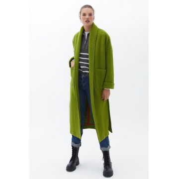 Haina din amestec de lana cu un cordon