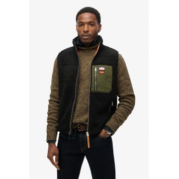 Vesta din fleece Borg Retro