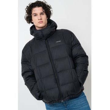 Geaca cu logo si fermoar