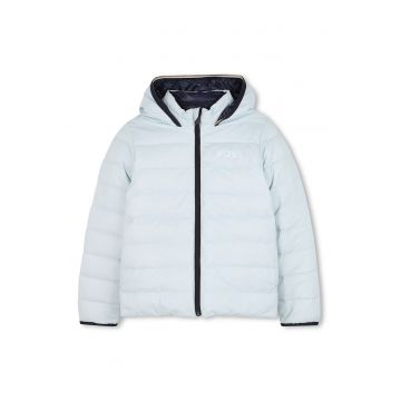 Geaca cu logo si umplutura de puf