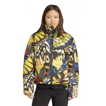 Geaca cu model si terninatie cu snururi