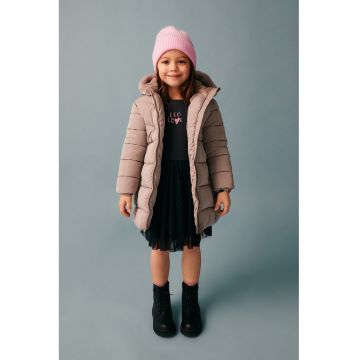 Geaca lunga cu gluga