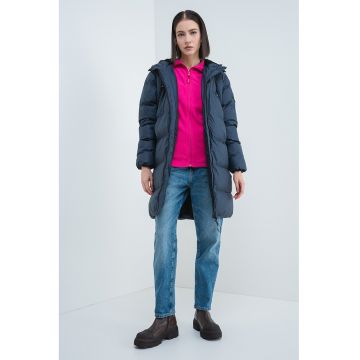 Geaca lunga cu vatelina si gluga Adrianna