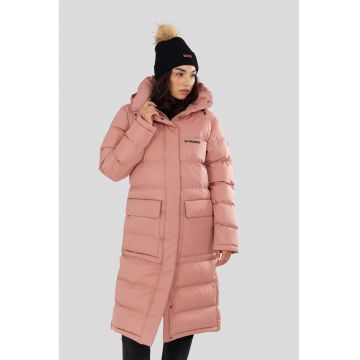 Geaca lunga matlasata cu vatelina si gluga Sabina