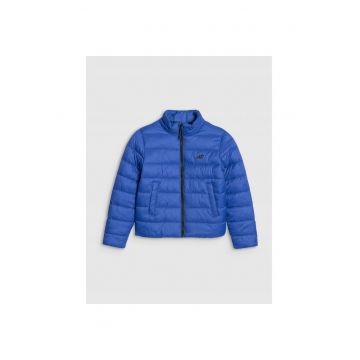 Geaca Matlasata Puf Baieti  Junior - Cobalt - Poliester - Impregnare Hidrofoba - Tehnologie 4FWarm - Marime 164 - SportStyle - Utilizare Tranzitie SS25