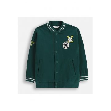 Jacheta bomber cu aplicatii -