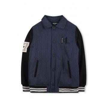 Jacheta bomber cu guler ascutit