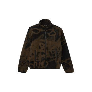 Jacheta din blana sintetica sherpa cu buzunare laterale