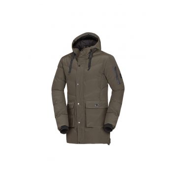 Jacheta izolata casual barbateasca cu gluga 3D fixa Domenico