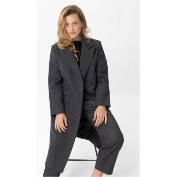 Palton  grafit melange